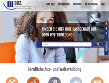 Tablet Screenshot of bbz-augsburg.de